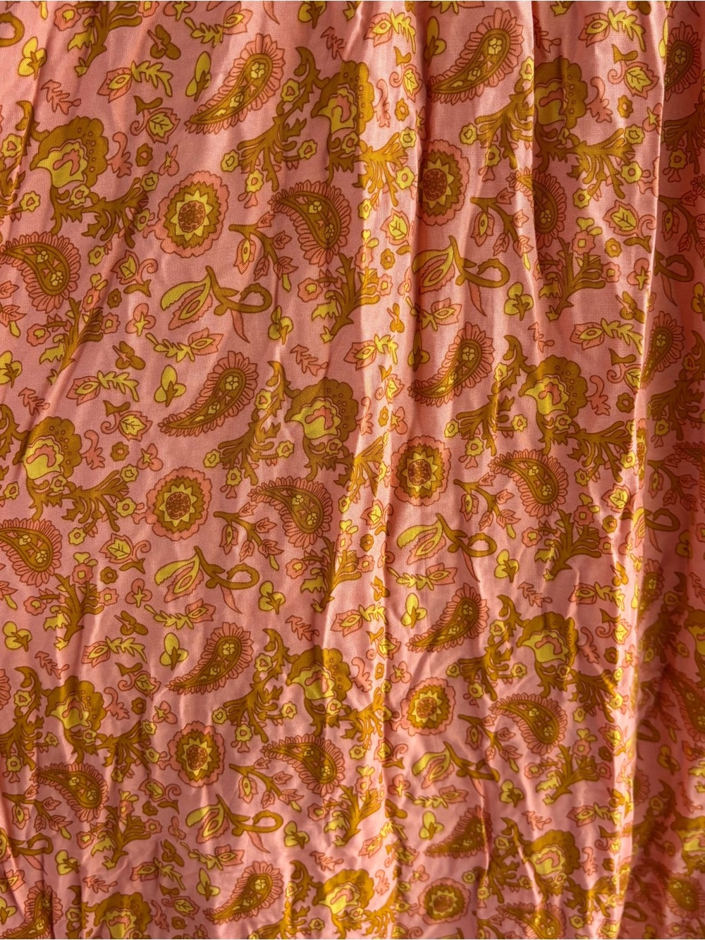 Rustty Dustty Boho Tiered Indie Floral Wrap Maxi Skirt Pink/Orange Women’s Large - Picture 6 of 9